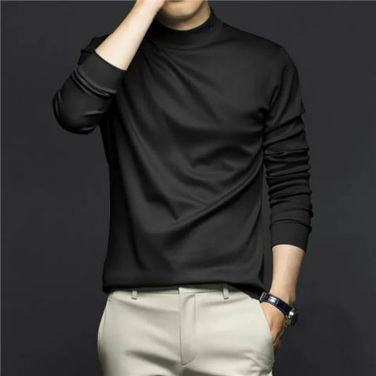 Refined Mock Round-neck T-Shirt