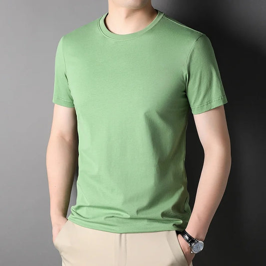 Summer Green Solid T-Shirt