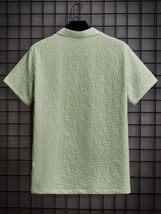 Green Popcorn Half Sleeve Shirt